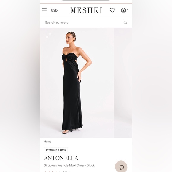 Never worn, XS, Meshki, bought for a wedding but ended up not wearing - Picture 3 of 9